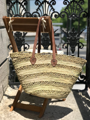Panier osier tressé main vintage - Accessoires & Bagagerie Panier osier tressé main vintage - Accessoires & Bagagerie
